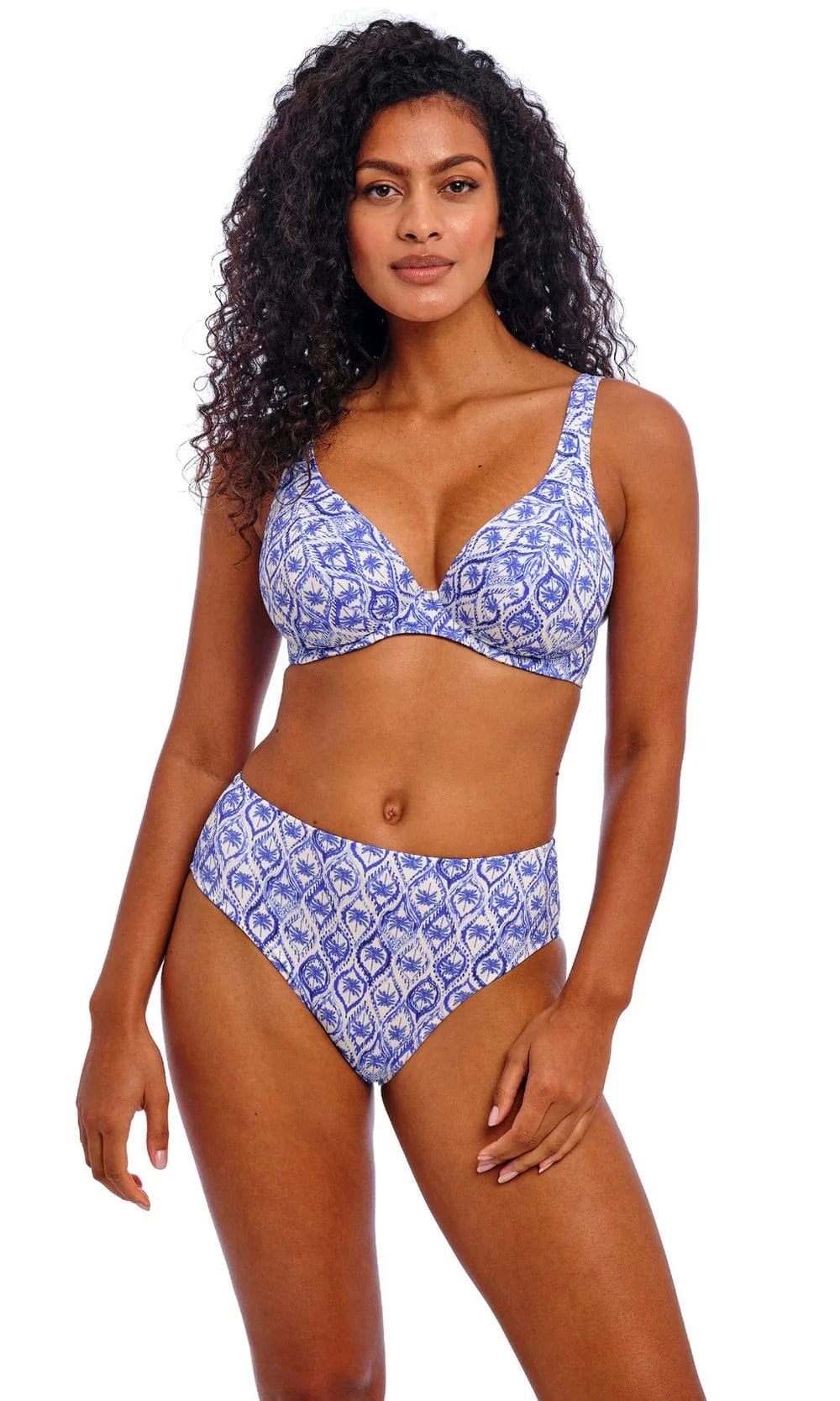 Freya Ocean Breeze High Waist Bikini Brief Ocean Breeze High Waist Bikini Brief Splash Swimwear Bikini Bottoms
