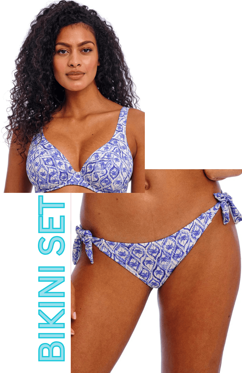 Freya Ocean Breeze UW High Apex Bikini Top & Tie Side Bikini Brief Bikini Set Freya Ocean Breeze UW High Apex Bikini Top & Tie Side Bikini Brief Bikini Set Splash Swimwear Bikini Set