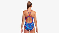 Funkita Diamond Back One Piece - Mr Squiggle Funkita Girls Diamond Back One Piece - Deep Impact Splash Swimwear One Pieces