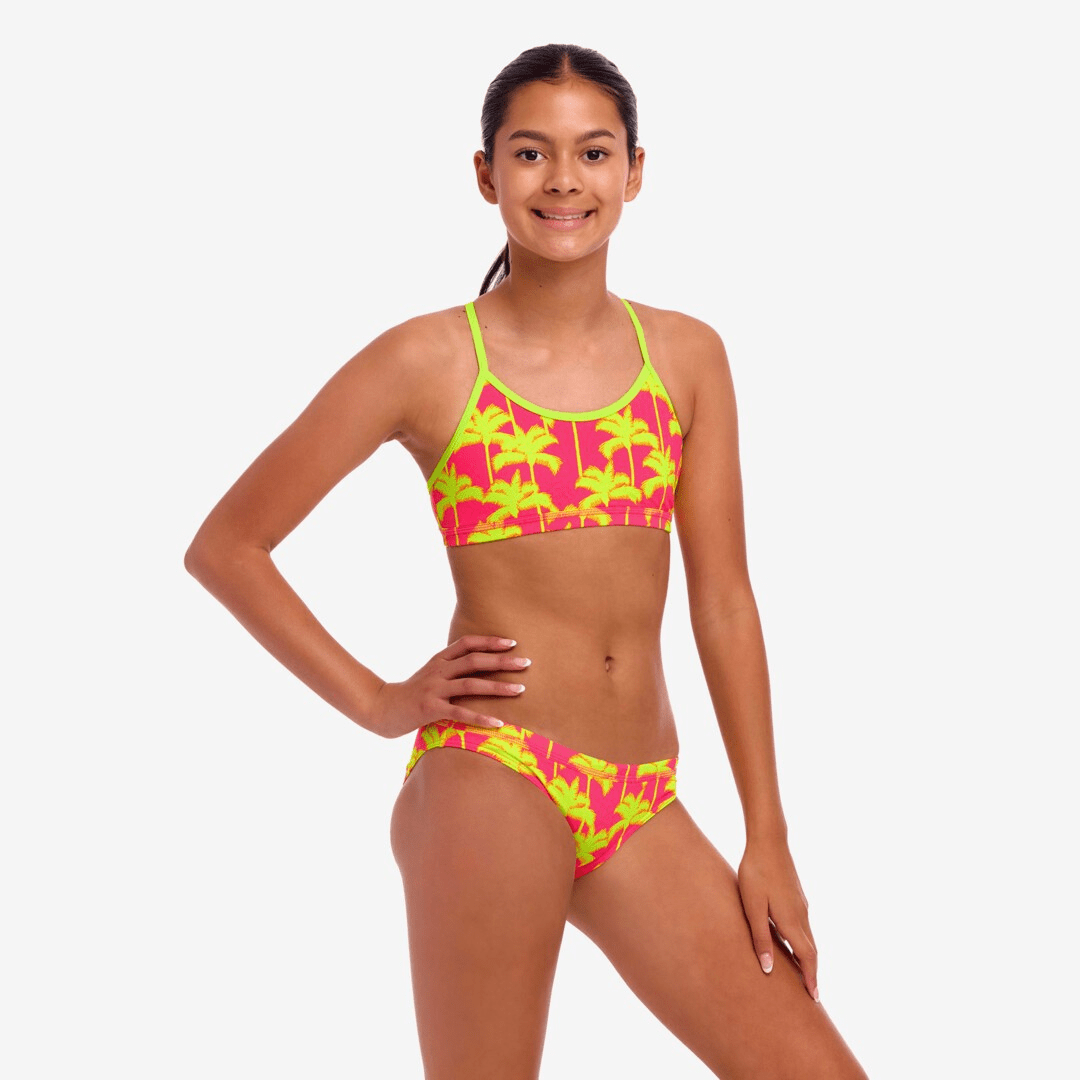 Funkita Funkita Girl's Racerback Two Piece Sweet - Coconuts Funkita Girl's Racerback Two Piece Sweet - Coconuts Splash Swimwear One Pieces