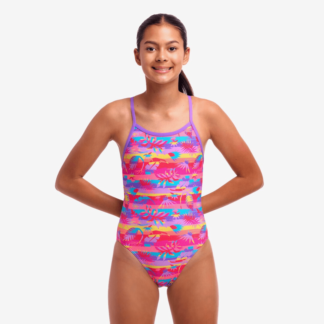 Funkita Funkita Girl's Single Strap One Piece - Leave In Funkita Girl's Single Strap One Piece - Leave In Splash Swimwear One Pieces