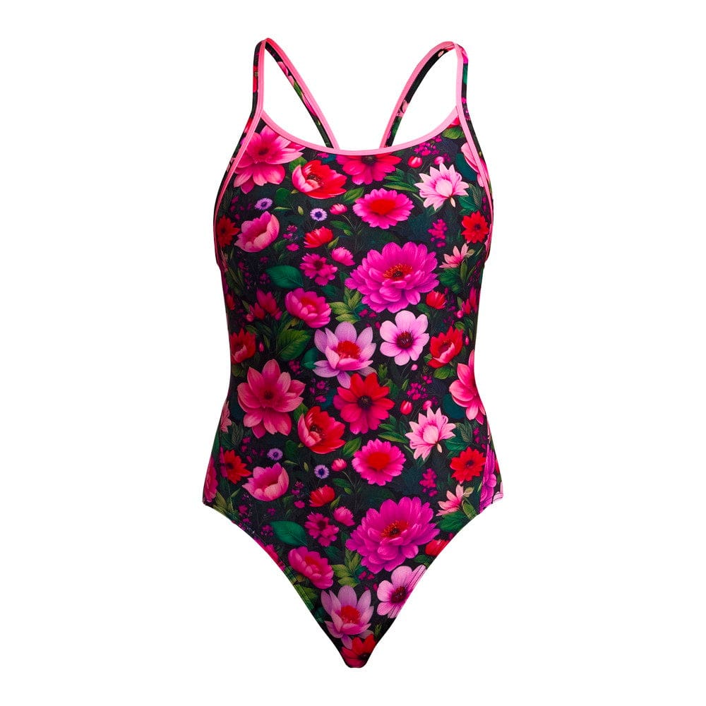 Funkita Funkita Ladies Diamond Back One Piece - Garden Glow Funkita Ladies Diamond Back One Piece - Garden Glow Splash Swimwear One Piece