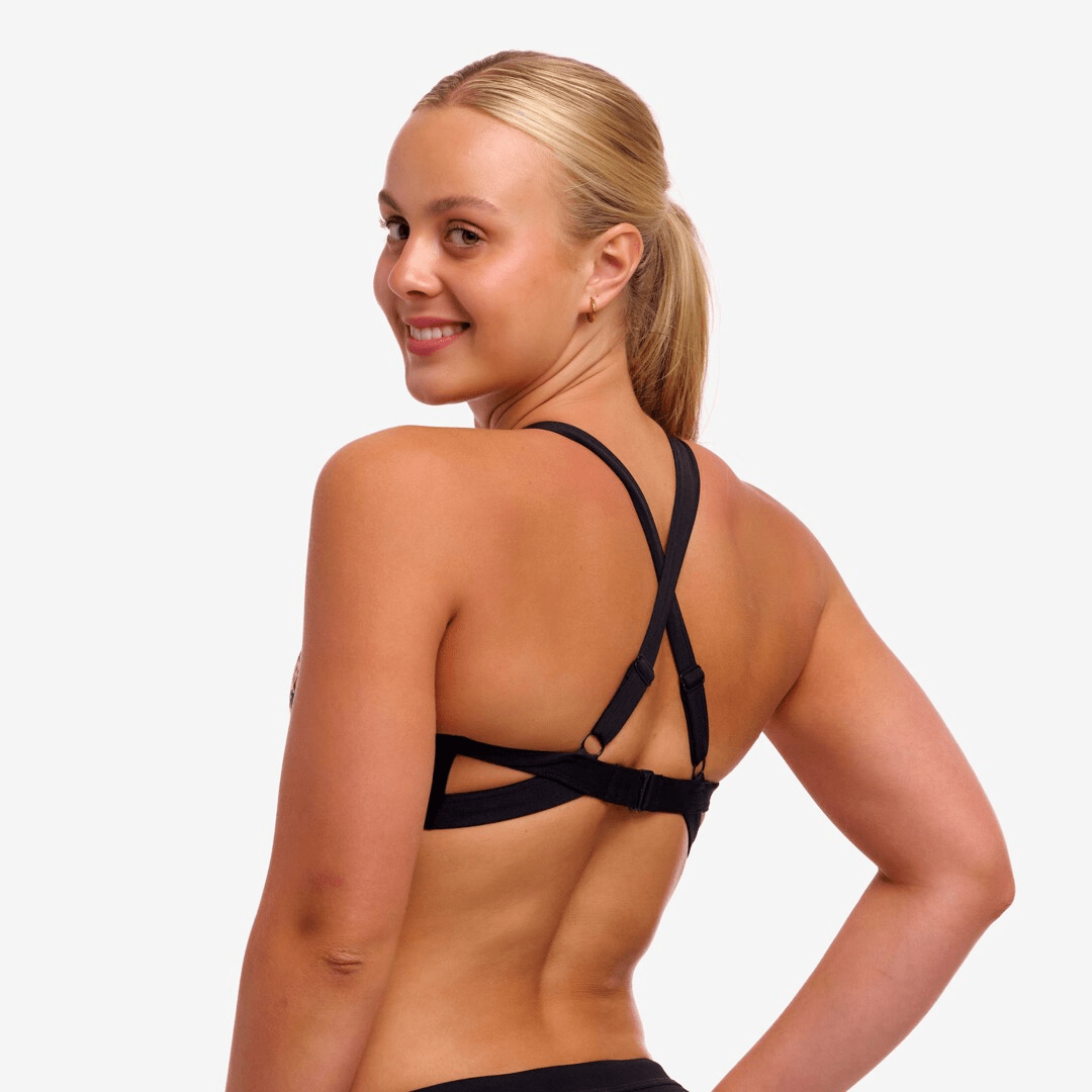 Funkita Funkita Ladies Hi Light Swim Top - Tipsy Tiger Funkita Ladies Hi Light Swim Top - Tipsy Tiger Splash Swimwear One Pieces