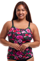 Funkita Funkita Ladies Scoop Neck Tankini Top - Garden Glow Funkita Ladies Scoop Neck Tankini Top - Garden Glow Splash Swimwear Tankini Tops
