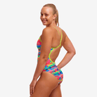 Funkita Funkita Ladies Single Strap One Piece - Free Foliage Funkita Ladies Single Strap One Piece - Free Foliage Splash Swimwear One Pieces