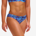 Funkita Funkita Ladies Sports Brief - Blue Bits Funkita Ladies Sports Brief - Blue Bits Splash Swimwear Bikini Bottoms