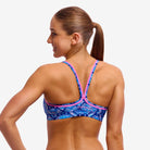 Funkita Funkita Ladies Sports Top - Blue Viper Funkita Ladies Sports Top - Blue Viper Splash Swimwear One Pieces