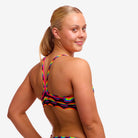 Funkita Funkita Ladies Sports Top - Rainbowie Funkita Ladies Sports Top - Rainbowie Splash Swimwear Bikini Tops