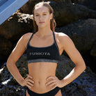 Funkita Funkita Ladies Sports Top - Still Organic Funkita Ladies Sports Top - Still Organic Splash Swimwear Bikini Tops