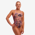 Funkita Funkita Ladies Tie Me Tight One Piece - Tipsy Tiger Funkita Ladies Tie Me Tight One Piece - Tipsy Tiger Splash Swimwear One Pieces