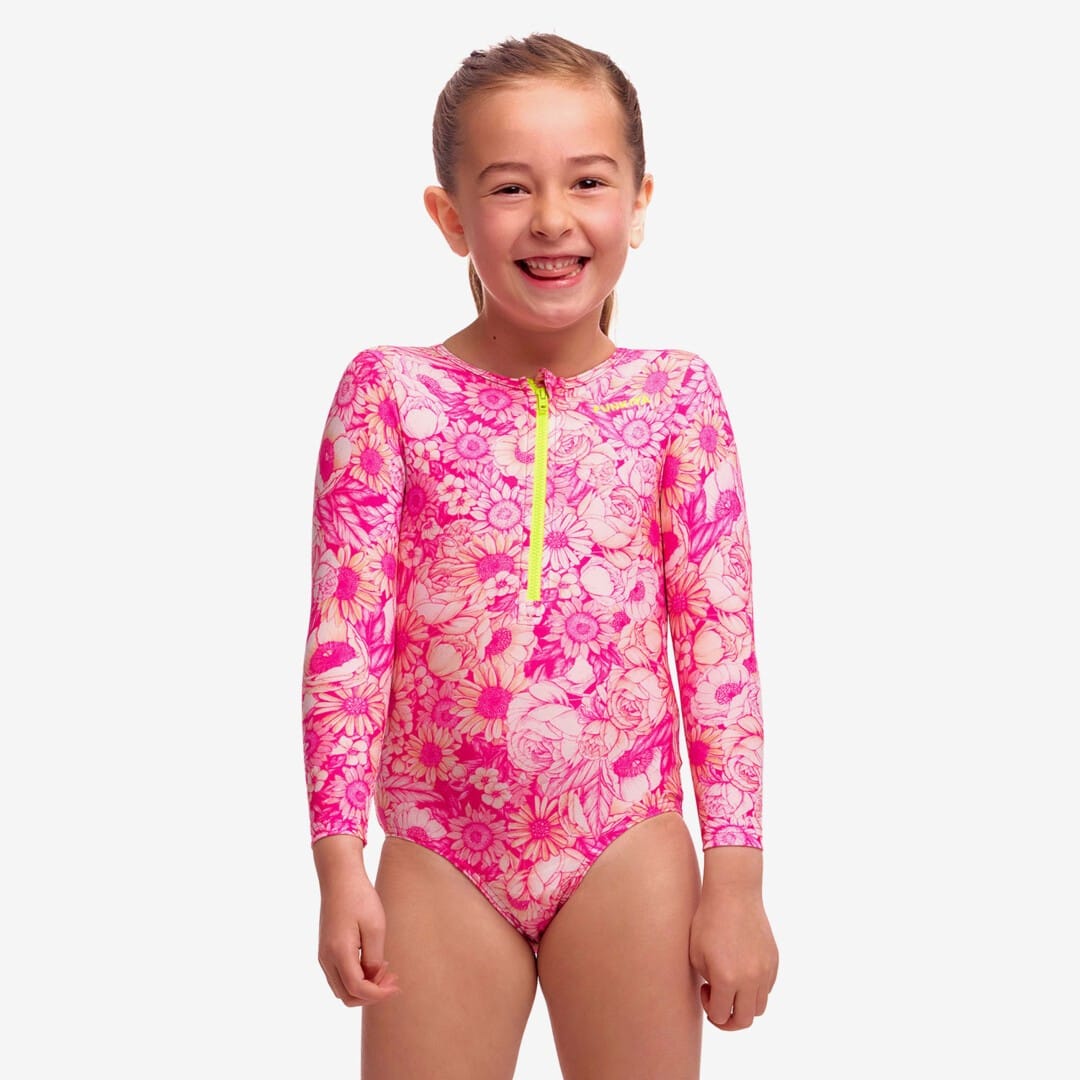 Funkita Funkita Toddler Girl's Sun Cover One Piece - Rosie Cheeky Funkita Toddler Girl's Sun Cover One Piece - Rosie Cheeky Splash Swimwear One Piece