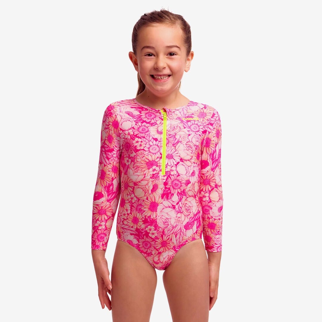 Funkita Funkita Toddler Girl's Sun Cover One Piece - Rosie Cheeky Funkita Toddler Girl's Sun Cover One Piece - Rosie Cheeky Splash Swimwear One Piece