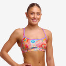 Funkita Funkitac Ladies Sports Top - Kulin Colour Funkitac Ladies Sports Top - Kulin Colour Splash Swimwear Bikini Tops