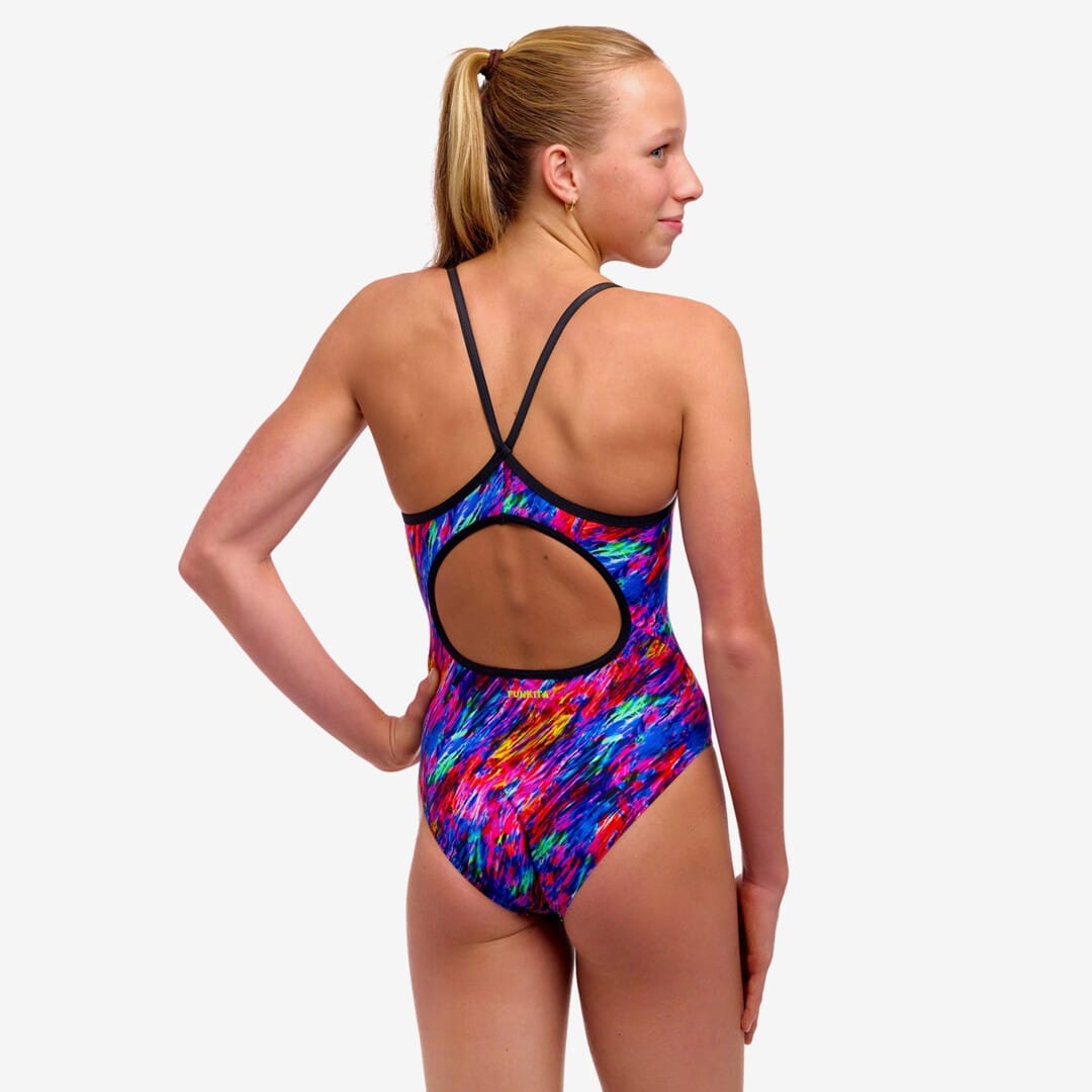 Funkita Girls Funkita Girl's Diamond Back One Piece - Big Bang Funkita Girl's Diamond Back One Piece - Big Bang Splash Swimwear One Piece