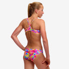 Funkita Girls Funkita Girl's Racerback Two Piece Dry Me Funkita Girl's Racerback Two Piece Dry Me Splash Swimwear Bikini Set