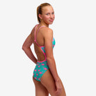 Funkita Girls Funkita Girl's Single Strap One Piece - Go Flamingo! Funkita Girl's Single Strap One Piece - Go Flamingo! Splash Swimwear One Piece