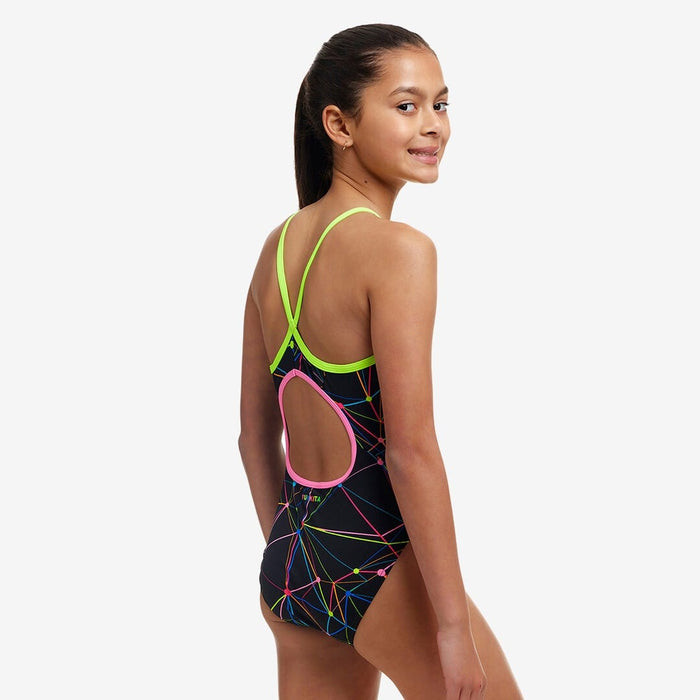 Funkita Girls One Pieces Girls Diamond Back One Piece - Star Sign Funkita Girls Diamond Back One Piece - Star Sign