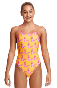 Funkita Girls Strapped In One Piece - Pineapple Punch Funkita Girls Strapped In One Piece - Second Skin Splash Swimwear Swim Dress, Tankini & One Piece