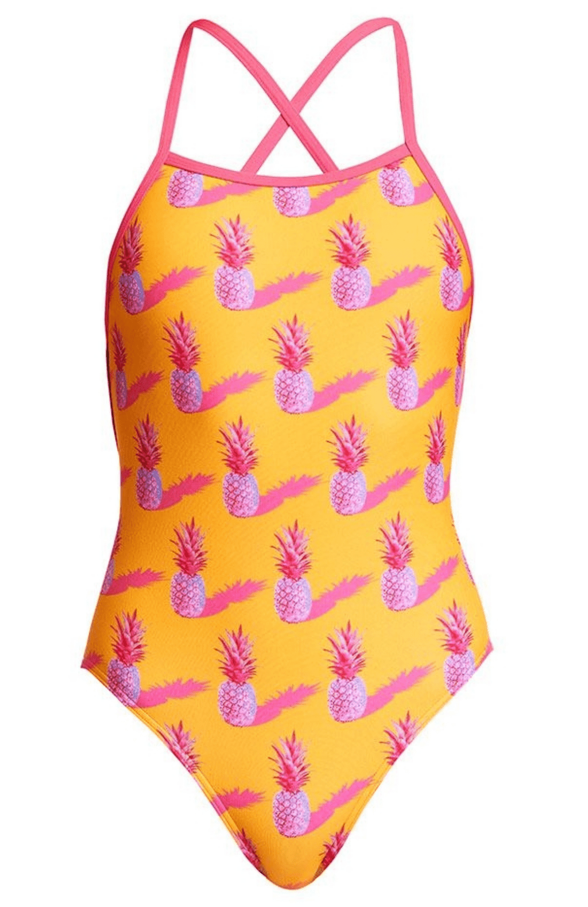 Funkita Girls Swim Dress, Tankini & One Piece Strapped In One Piece - Pineapple Punch Funkita Girls Strapped In One Piece - Second Skin