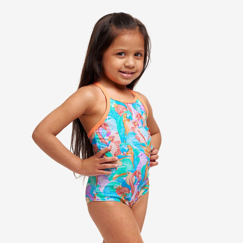 Funkita Girls kids Toddler Girl's Printed One Piece - Birdsville Funkita Toddler Girl's Printed One Piece - Birdsville