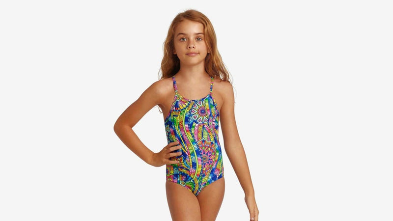 Funkita Girls Toddler Girl's Printed One Piece - Spin The Bottle Shop Funkita Girls Ladies Single Strap One Piece - Trihard | Australian Swimwear Brands at Splash Swimwear Splash Swimwear kids