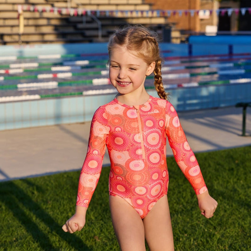 Funkita Girls Toddler Girls Sun Cover One Piece - Ahelhe Funkita Girls Racerback Two Piece - Bundjalung Blue Splash Swimwear One Pieces