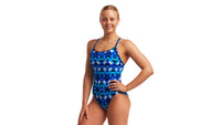 Funkita Ladies Diamond Back One Piece Gee A Geo Funkita Ladies Diamond Back One Piece Gee A Geo Splash Swimwear One Pieces