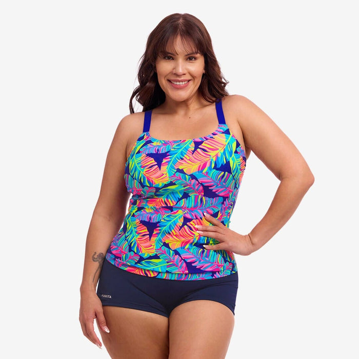 Funkita Ladies Scoop Neck Tankini Top - Leaving Today Funkita Ladies Scoop Neck Tankini Top - Leaving Today Splash Swimwear Bikini Bottoms