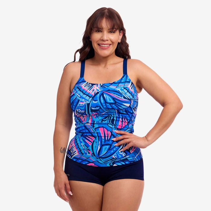 Funkita Ladies Scoop Neck Tankini Top - Soaring Hi Funkita Ladies Scoop Neck Tankini Top - Soaring Hi Splash Swimwear Bikini Bottoms