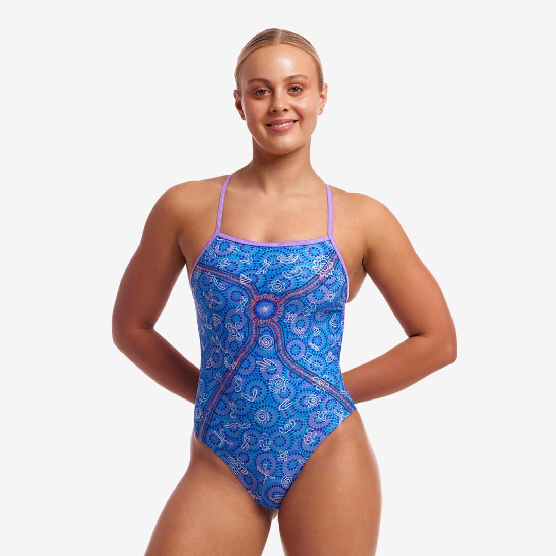 Funkita Ladies Single Strength One Piece - Sea Dreams Funkita Ladies Single Strength One Piece - Sea Dreams Splash Swimwear Bikini Bottoms