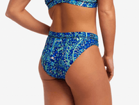 Funkita Ladies Sports Brief - Blues Festival Splash Swimwear Bikini Bottoms