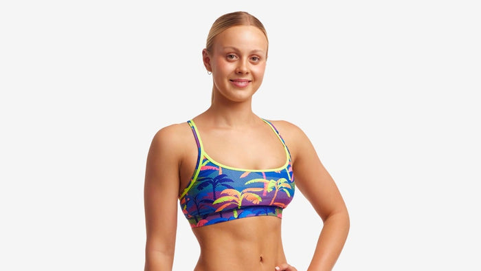 Funkita Ladies Sports Top Palm A Lot Way Funky Ladies Sports Top Palm A Lot Splash Swimwear Bikini Tops