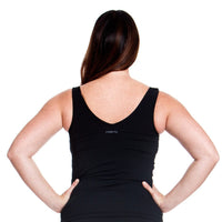 Funkita Ladies Zip Front Tankini - Still Black Funkita Ladies Zip Front Tankini - Still Black Splash Swimwear Tankini Tops