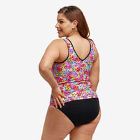 Funkita Tankini Tops Ladies Zip Front Tankini Top - Summer Nights Funkita Ladies Zip Front Tankini Top - Summer Nights