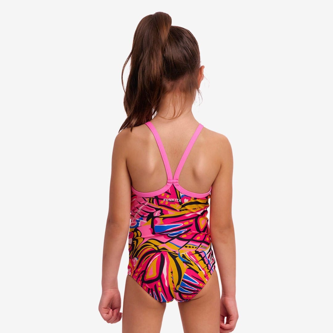 Funkita Toddler Girl's Printed One Piece - Lover Flies Funkita Toddler Girl's Printed One Piece - Lover Flies Splash Swimwear Bikini Bottoms