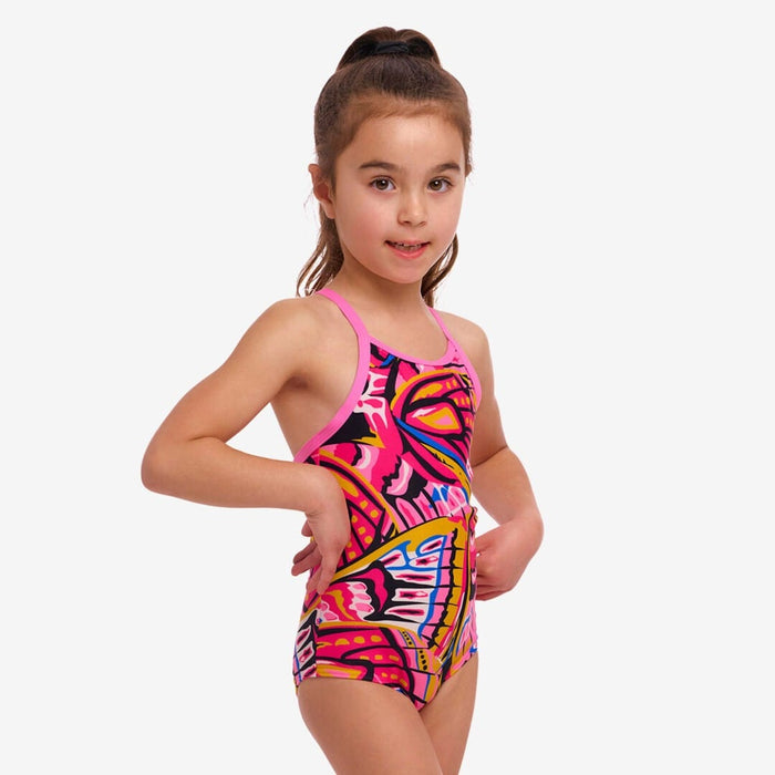 Funkita Toddler Girl's Printed One Piece - Lover Flies Funkita Toddler Girl's Printed One Piece - Lover Flies Splash Swimwear Bikini Bottoms