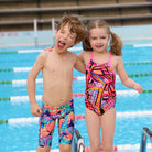 Funkita Toddler Girl's Printed One Piece - Lover Flies Funkita Toddler Girl's Printed One Piece - Lover Flies Splash Swimwear Bikini Bottoms