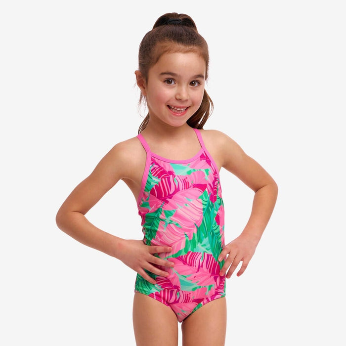 Funkita Toddler Girl's Printed One Piece - Tropic Palm Funkita Toddler Girl's Printed One Piece - Tropic Palm Splash Swimwear Bikini Bottoms