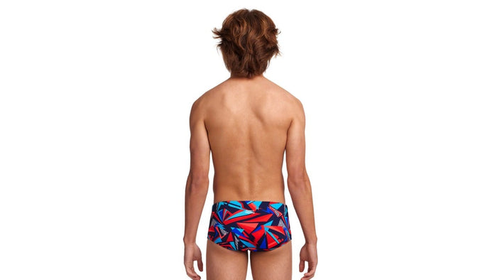 Funky Trunks Boy's Sidewinder Trunks - Patriot Beat Funky Trunks Mens Classic Trunks - Glow Rider Splash Swimwear