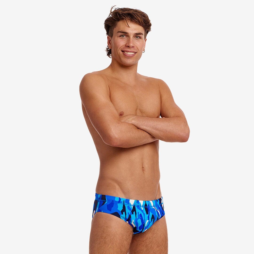 Funky Trunks Chaz Michael Men's Seamed Briefs Funky Trunks Men's Seamed Briefs - Chaz Michael