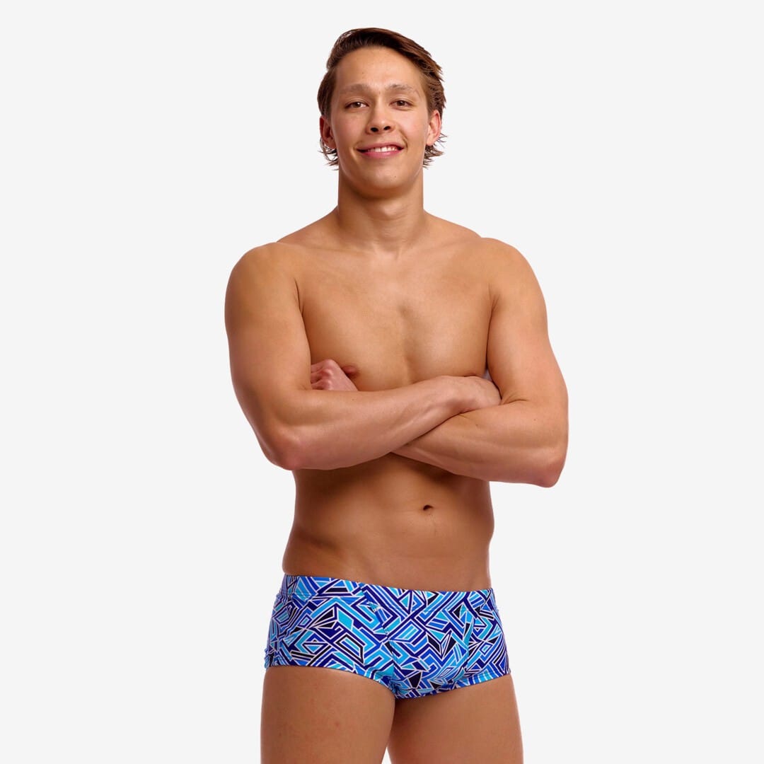 Funky Trunks Funky Trunks Men's Classic Trunks - Blue Bits Funky Trunks Men's Classic Trunks - Blue Bits Splash Swimwear Mens Swimwear