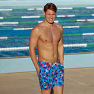 Funky Trunks Funky Trunks Men's Long Johnny Short - Messy Messy Messy Funky Trunks Men's Long Johnny Short - Messy Messy Messy Splash Swimwear