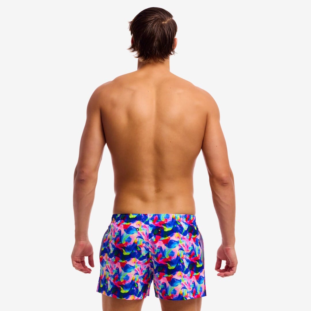 Funky Trunks Funky Trunks Men's Shorty Shorts Short - Wet Wave Funky Trunks Men's Shorty Shorts Short - Wet Wave Splash Swimwear