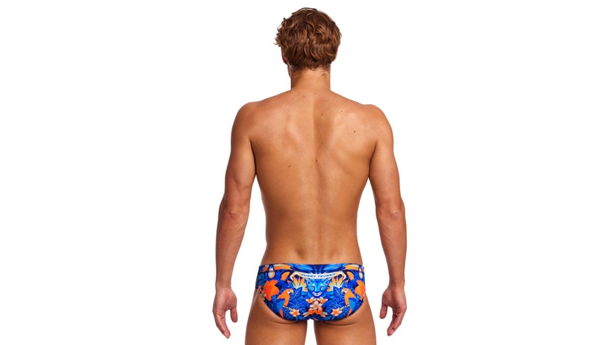 Funky Trunks Men's Classic Briefs - Tiger Time Funky Trunks Mens Classic Trunks - Glow Rider Splash Swimwear