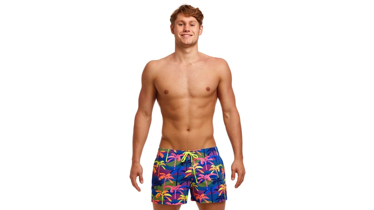 Funky Trunks Men's Shorty Shorts Short Palm A Lot Funky Trunks Men's Shorty Shorts Short Palm A Lot Splash Swimwear