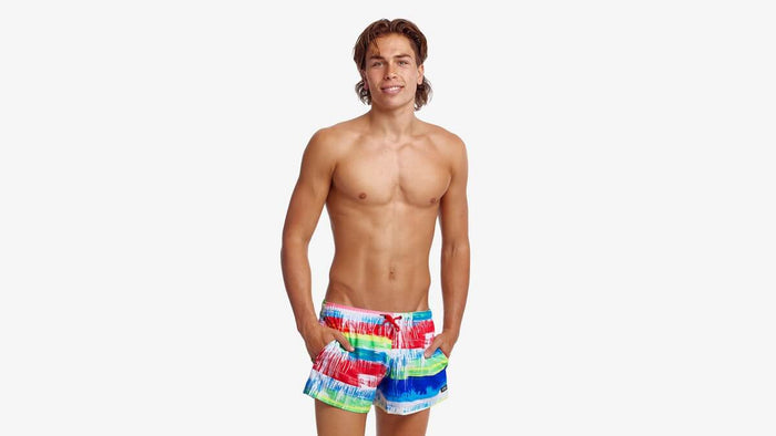 Funky Trunks Mens Shorty Shorts - Dye Hard FT40M008070 Funky Trunks Mens Classic Trunks - Glow Rider Splash Swimwear Mens M/34" 9334722144911