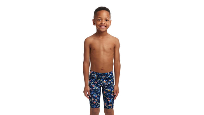 Toddler Boys Miniman Jammers - Can We build It? - Funky Trunks - Splash Swimwear  - Aug23, boys, boys 00-7, funky trunks, kids - Splash Swimwear 