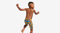 Funky Trunks Toddler Boys Miniman Jammers - Swimmasaurus Funky Trunks Mens Classic Trunks - Glow Rider Splash Swimwear