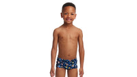 Funky Trunks Toddler Boys Printed Trunks - Can We Build It? Funky Trunks Mens Classic Trunks - Glow Rider Splash Swimwear kids