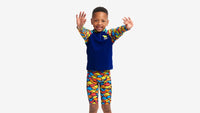 Toddler Boys Zippy Rash Vest - Swimmasaurus - Funky Trunks - Splash Swimwear  - Aug23, boys, boys 00-7, funky trunks, kids - Splash Swimwear 